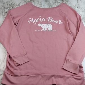 Feathers Maternity Mama Bear Sweatshirt Large